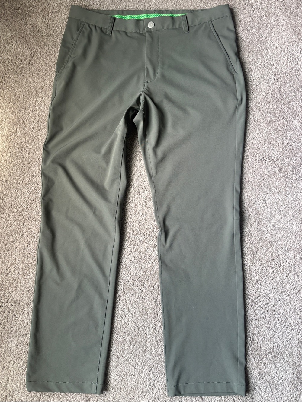 Bonobos Golf Pants 36x32 Green Men Highland Tour